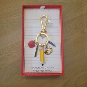 NWT ✨️ True to Form Teacher Handbag Charm and Key Ring